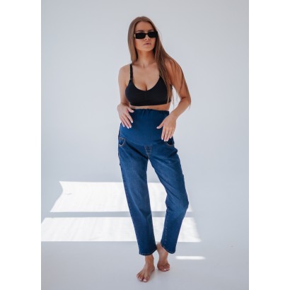 Топові джинси для вагітних Сині